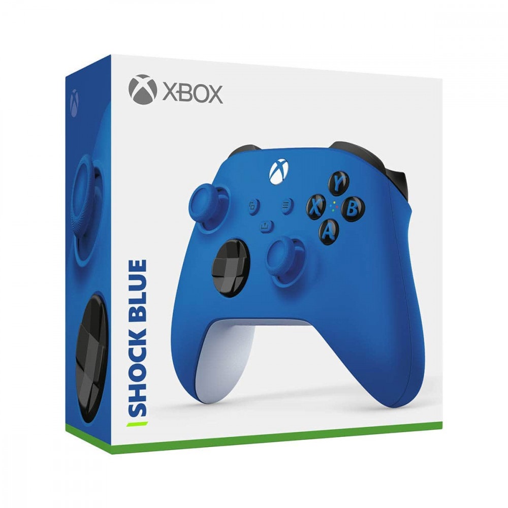 Microsoft QAU-00009 Xbox Series X|S/Xbox One Shock Blue vezeték nélküli kék kontroller