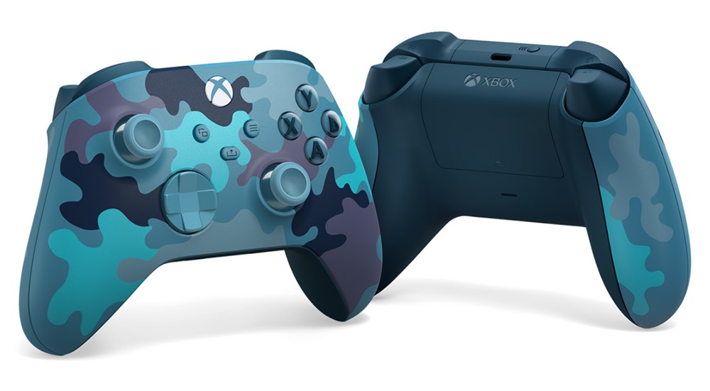 Microsoft QAU-00074 Xbox Series X|S/Xbox One Mineral Camo Special Edition vezeték nélküli kék kontroller