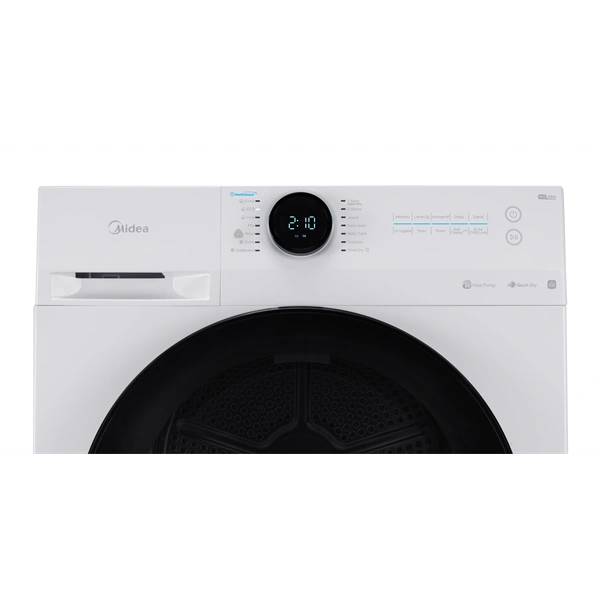 Midea MD200H100BW/W-HR fehér, 10 kg, hőszivattyús szárítógép