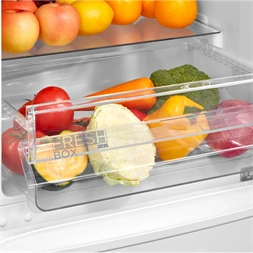 Midea MDRB369FGE01 fehér, alulfagyasztós, Hűtő: 197L, Fagyasztó:65L, No frost hűtőszekrény