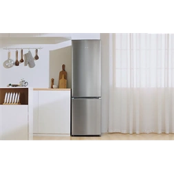 Midea MDRB380FGE02A inox, alulfagyasztós, Hűtő: 199L, Fagyasztó:71L, No frost hűtőszekrény