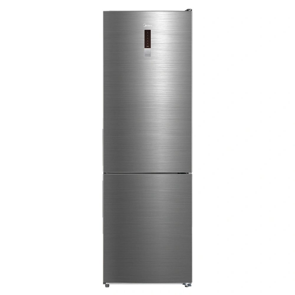 Midea MDRB424FGD46OE inox, alulfagyasztós, Hűtő: 224L, Fagyasztó:86L, No frost hűtőszekrény
