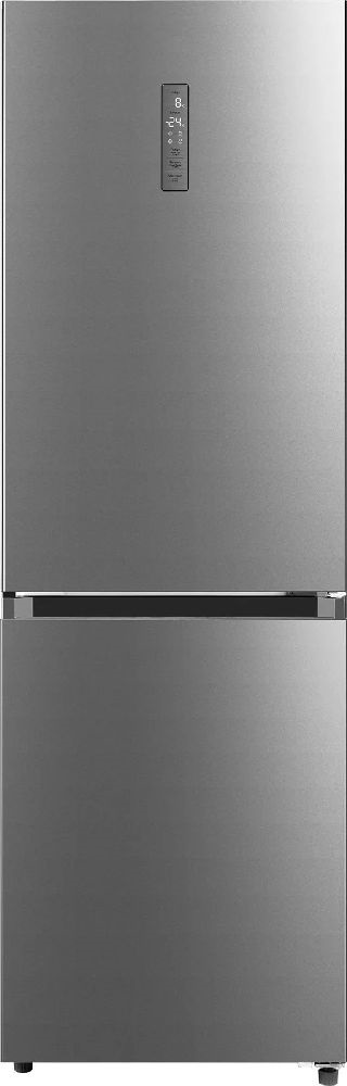 Midea MDRB470MGC02 inox, alulfagyasztós, Hűtő:216L, Fagyasztó:122L, No frost hűtőszekrény (Újszerű)
