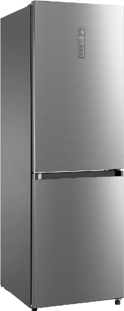 Midea MDRB470MGC02 inox, alulfagyasztós, Hűtő:216L, Fagyasztó:122L, No frost hűtőszekrény (Újszerű)