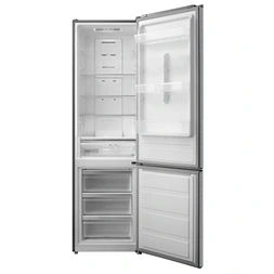 Midea MDRB489FGD46O inox, alulfagyasztós, Hűtő: 247L, Fagyasztó:83L, No frost hűtőszekrény
