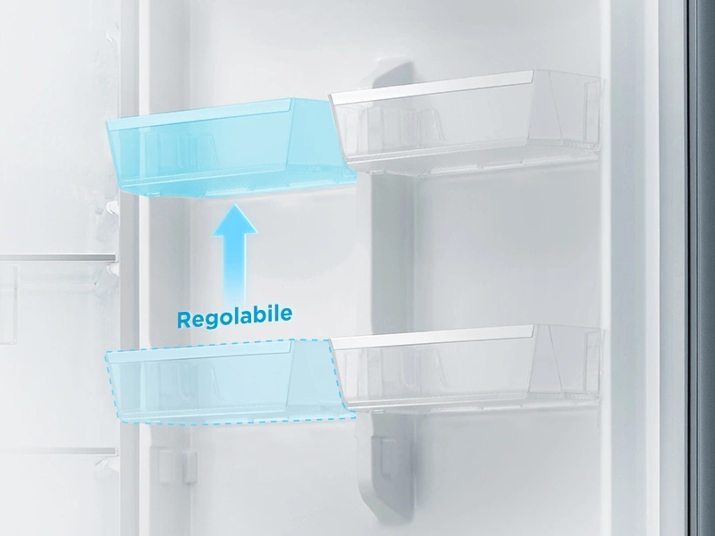 Midea MDRB489FGE02OE inox, alulfagyasztós, Hűtő: 247L, Fagyasztó:83L, No frost hűtőszekrény