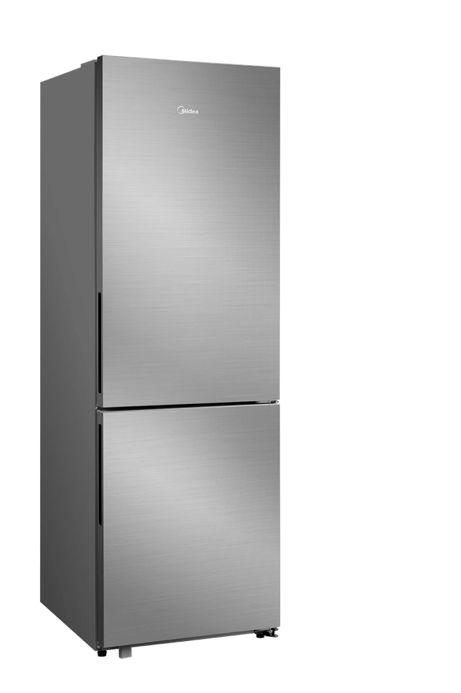 Midea MDRB548MME46 Space master inox, alulfagyasztós, Hűtő: 271L, Fagyasztó:130L, No frost hűtőszekrény