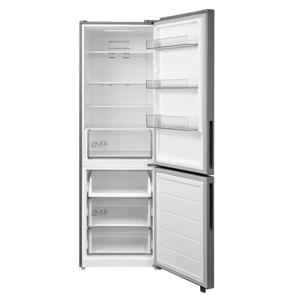 Midea MDRB548MME46 Space master inox, alulfagyasztós, Hűtő: 271L, Fagyasztó:130L, No frost hűtőszekrény