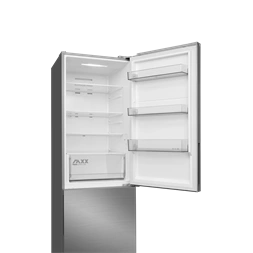 Midea MDRB548MME46 Space master inox, alulfagyasztós, Hűtő: 271L, Fagyasztó:130L, No frost hűtőszekrény