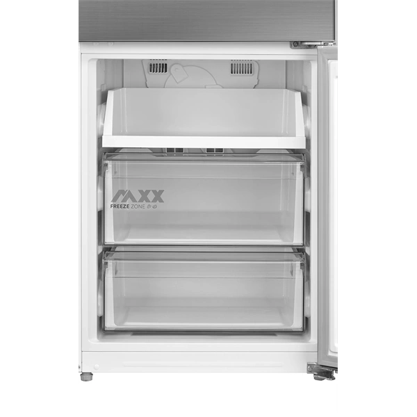 Midea MDRB600MME46 Space master inox, alulfagyasztós, Hűtő: 313L, Fagyasztó:130L, Total No frost hűtőszekrény
