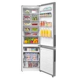 Midea MDRB600MME46 inox, alulfagyasztós, Hűtő: 313L, Fagyasztó:130L, Total No frost hűtőszekrény