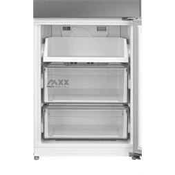 Midea MDRB600MME46 inox, alulfagyasztós, Hűtő: 313L, Fagyasztó:130L, Total No frost hűtőszekrény
