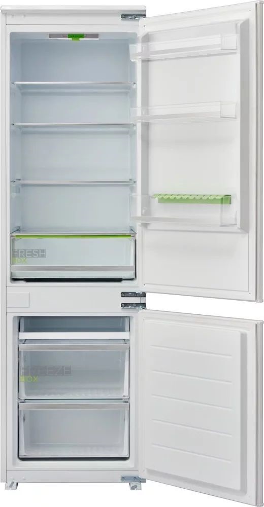 Midea MDRE379FGF01 alulfagyasztós, beépíthető, Hűtő:192L, Fagyasztó:79L, hűtőszekrény