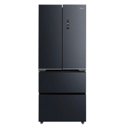 Midea MDRF600BIE70 inox, négyajtós, Hűtő:276L, Fagyasztó:159L, No frost hűtőszekrény