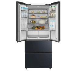 Midea MDRF600BIE70 inox, négyajtós, Hűtő:276L, Fagyasztó:159L, No frost hűtőszekrény