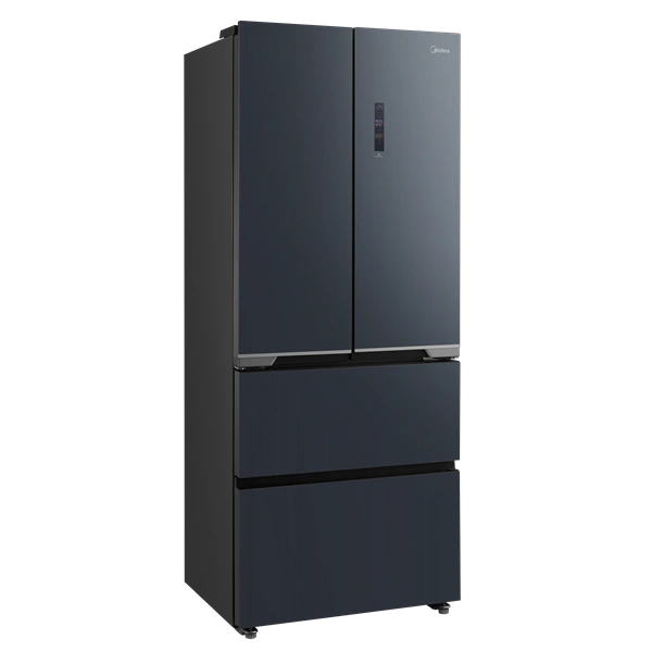 Midea MDRF600BIE70 inox, négyajtós, Hűtő:276L, Fagyasztó:159L, No frost hűtőszekrény