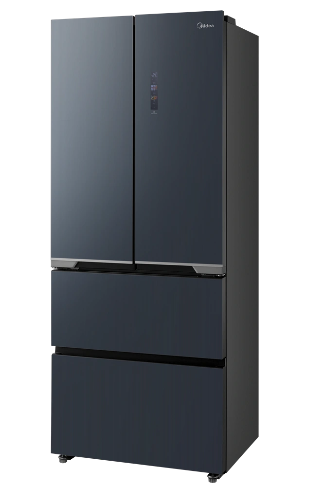 Midea MDRF600BIE70 inox, négyajtós, Hűtő:276L, Fagyasztó:159L, No frost hűtőszekrény