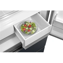 Midea MDRF600BIE70 inox, négyajtós, Hűtő:276L, Fagyasztó:159L, No frost hűtőszekrény