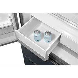 Midea MDRF600BIE70 inox, négyajtós, Hűtő:276L, Fagyasztó:159L, No frost hűtőszekrény