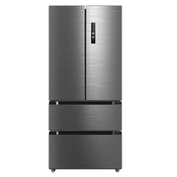 Midea MDRF692FIE46 inox, négyajtós, Hűtő:347L, Fagyasztó:169L, No frost hűtőszekrény