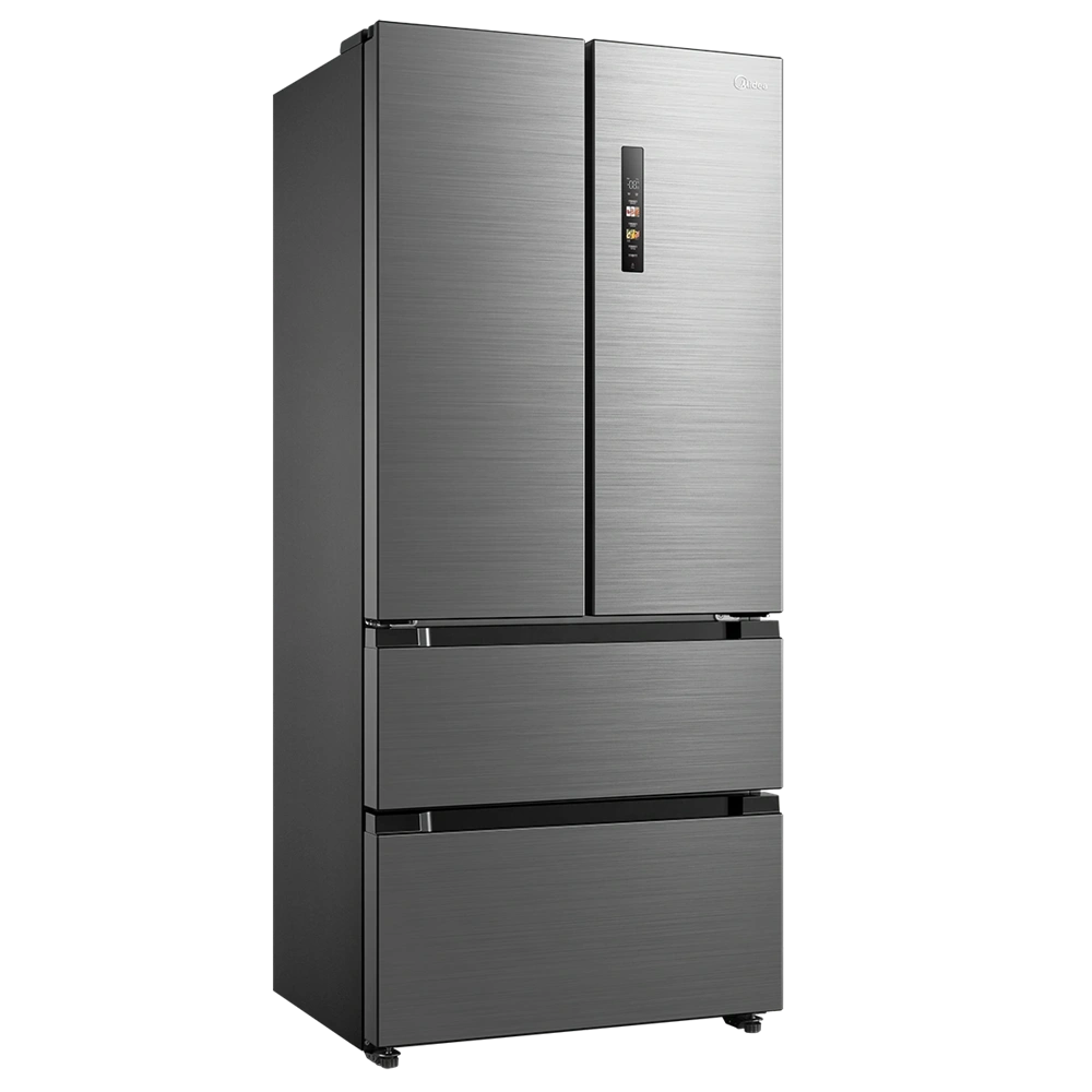 Midea MDRF692FIE46 inox, négyajtós, Hűtő:347L, Fagyasztó:169L, No frost hűtőszekrény