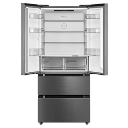 Midea MDRF692FIE46 inox, négyajtós, Hűtő:347L, Fagyasztó:169L, No frost hűtőszekrény