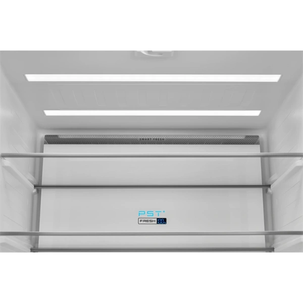 Midea MDRM587BIE70 inox, négyajtós, Hűtő:276L, Fagyasztó:150L, No frost hűtőszekrény