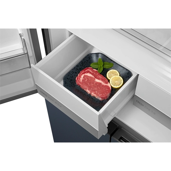 Midea MDRM587BIE70 inox, négyajtós, Hűtő:276L, Fagyasztó:150L, No frost hűtőszekrény