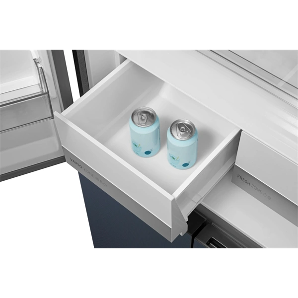 Midea MDRM587BIE70 inox, négyajtós, Hűtő:276L, Fagyasztó:150L, No frost hűtőszekrény