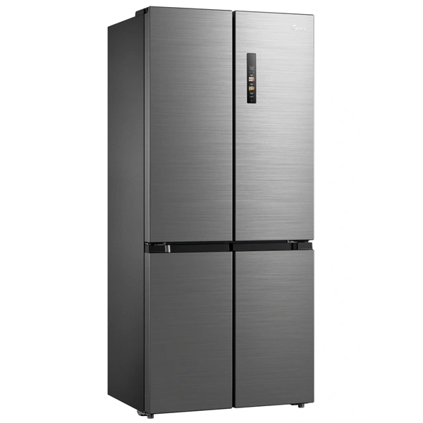 Midea MDRM691FIE46 inox, négyajtós, Hűtő:345L, Fagyasztó:170L, No frost hűtőszekrény