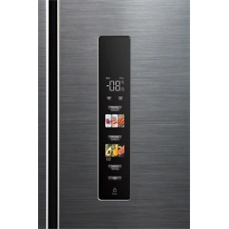 Midea MDRM691FIE46 inox, négyajtós, Hűtő:345L, Fagyasztó:170L, No frost hűtőszekrény