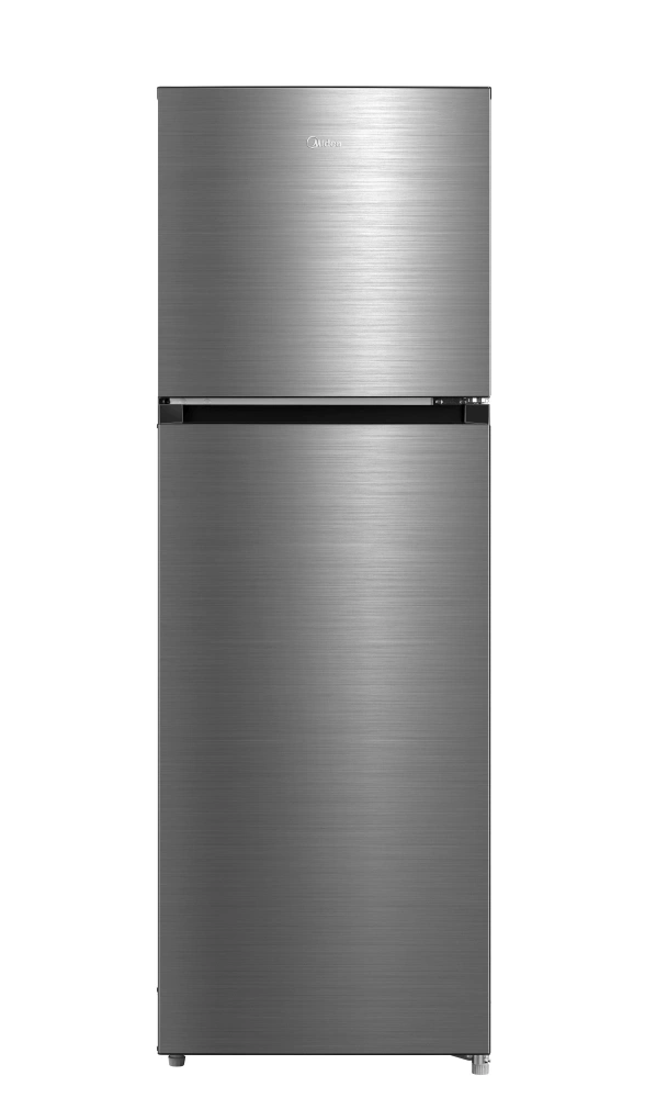 Midea MDRT385MTE46 inox, felülfagyasztós, Hűtő:206L, Fagyasztó:60L, No frost hűtőszekrény