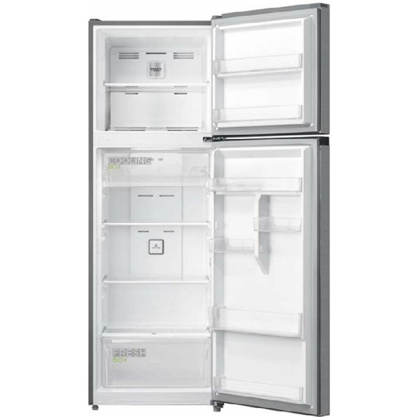 Midea MDRT489MTE46, felülfagyasztós, Hűtő:254L, Fagyasztó:84L, No frost hűtőszekrény (Újszerű)