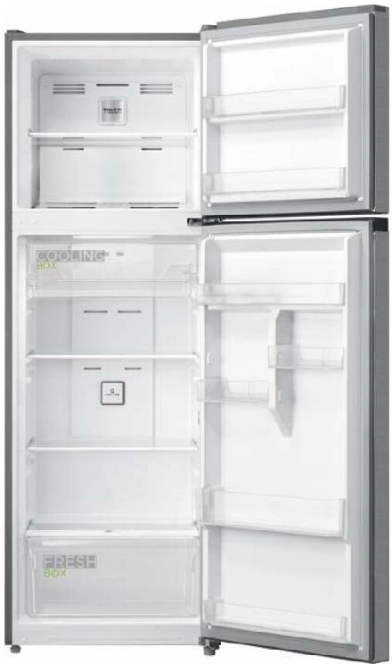 Midea MDRT489MTE46, felülfagyasztós, Hűtő:254L, Fagyasztó:84L, No frost hűtőszekrény (Újszerű)