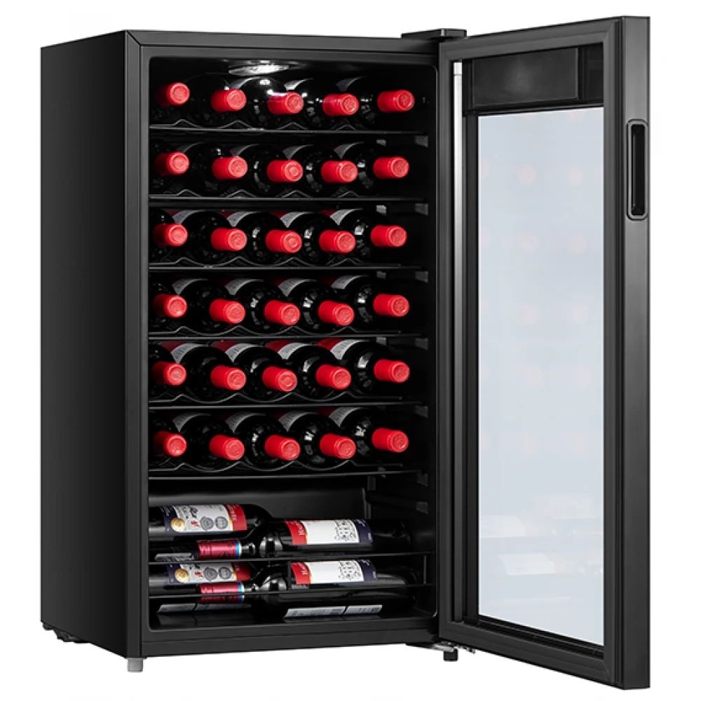 Midea MDRW150FGG22 fekete, Hűtő:93L, borhűtő