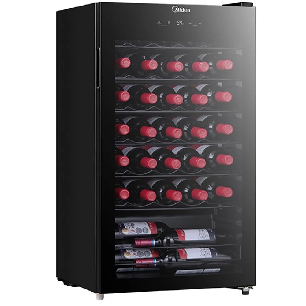 Midea MDRW150FGG22 fekete, Hűtő:93L, borhűtő