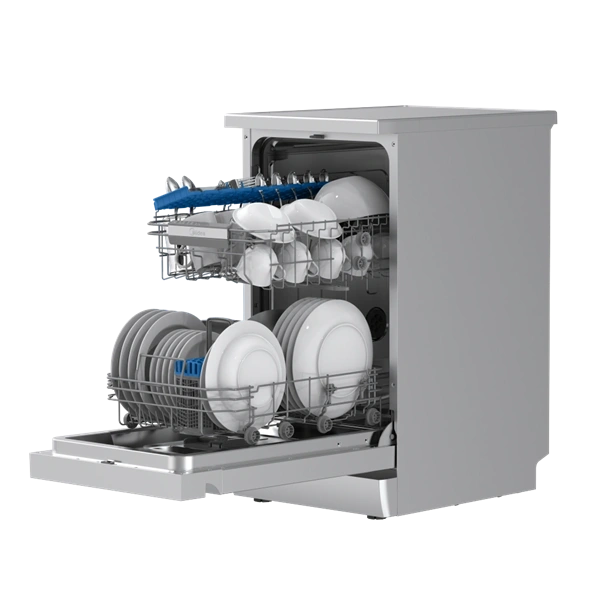 Midea MDWEF1034CSS-WG-EU inox, programok száma: 8, szabadonálló, 10 terítékes mosogatógép