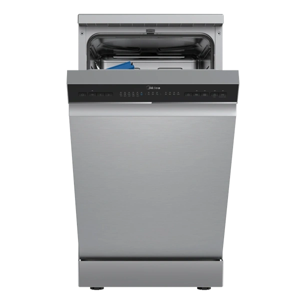Midea MDWEF1034CSS-WG-EU inox, programok száma: 8, szabadonálló, 10 terítékes mosogatógép
