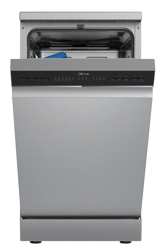 Midea MDWEF1034CSS-WG-EU inox, programok száma: 8, szabadonálló, 10 terítékes mosogatógép