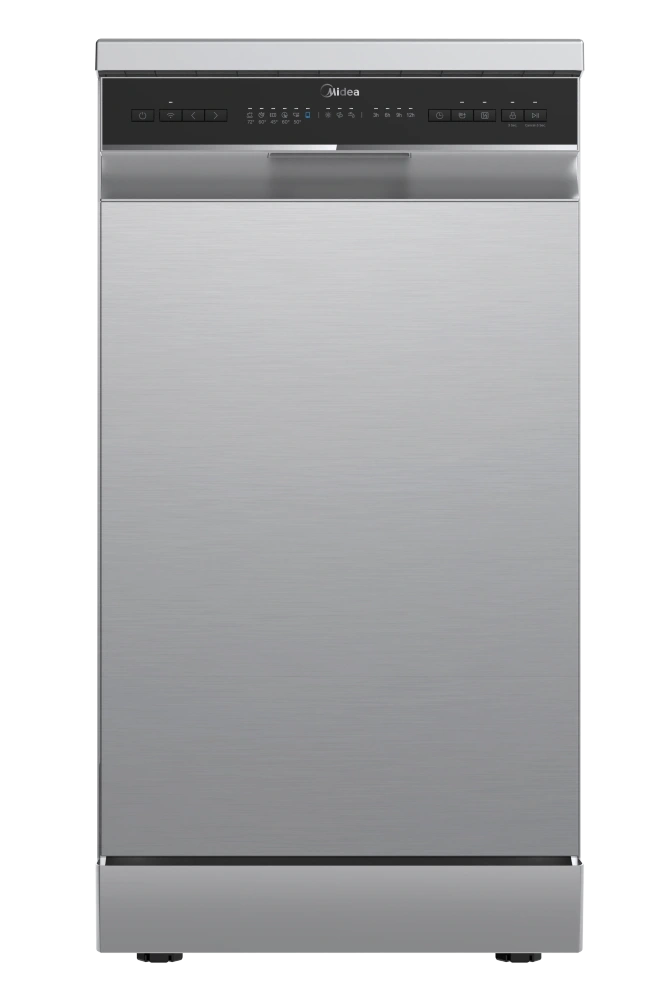 Midea MDWEF1034CSS-WG-EU inox, programok száma: 8, szabadonálló, 10 terítékes mosogatógép