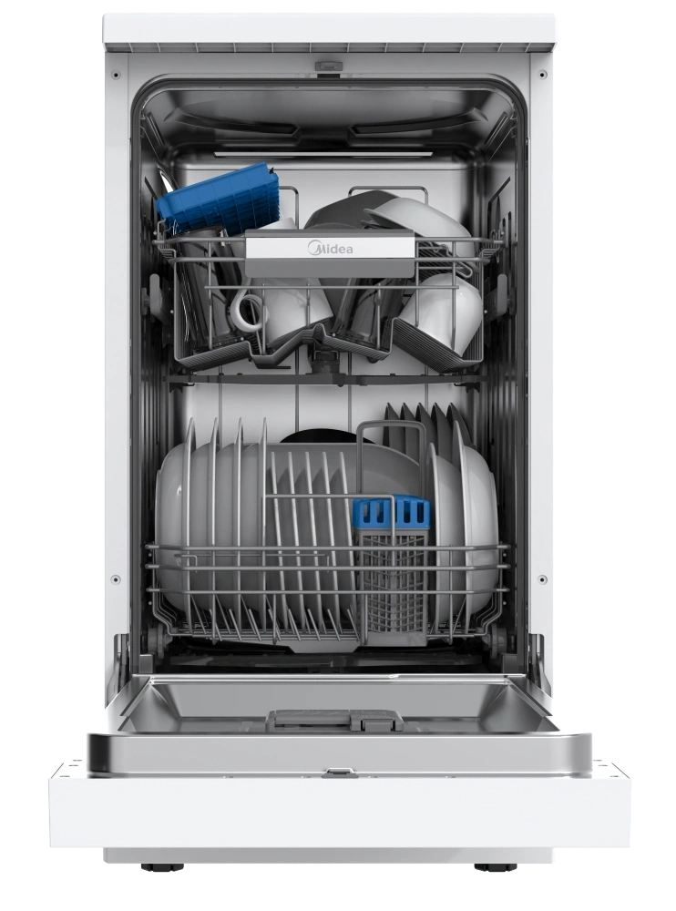 Midea MDWEF1034CW-WG-EU fehér, programok száma: 8, szabadonálló, 10 terítékes mosogatógép