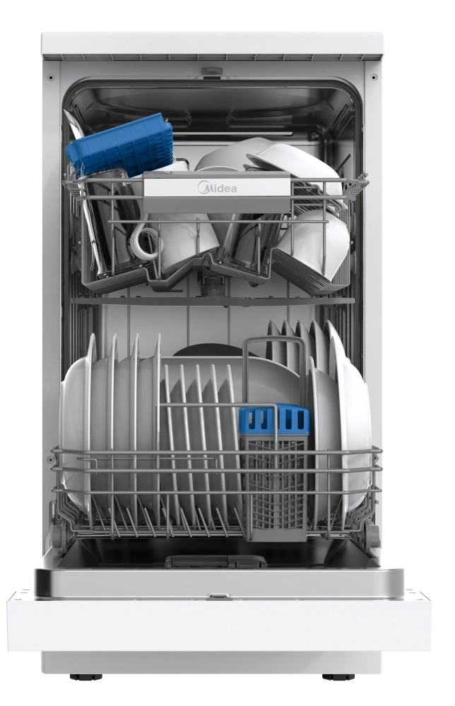 Midea MDWEF1034CW-WG-EU fehér, programok száma: 8, szabadonálló, 10 terítékes mosogatógép