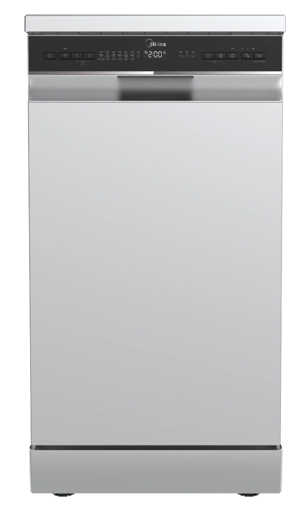 Midea MDWEF1034DSS-WC inox , programok száma: 9, szabadonálló, 10 terítékes mosogatógép