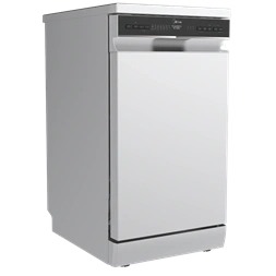 Midea MDWEF1034DSS-WC inox , programok száma: 9, szabadonálló, 10 terítékes mosogatógép