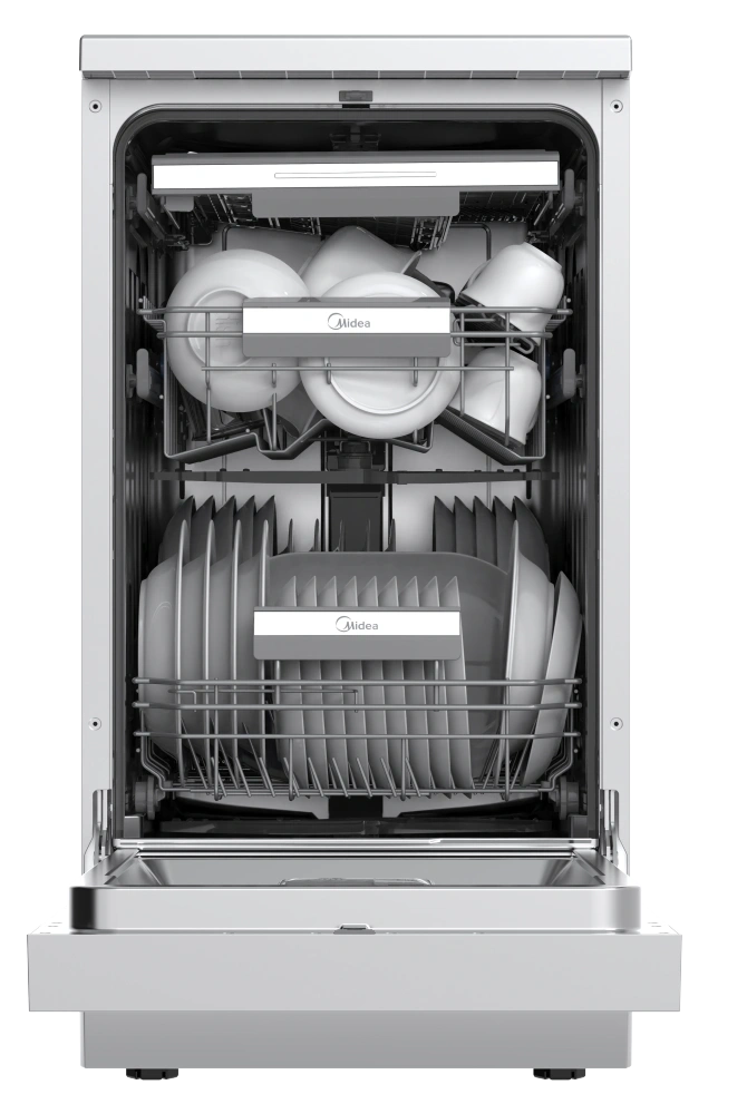 Midea MDWEF1034DSS-WC inox , programok száma: 9, szabadonálló, 10 terítékes mosogatógép