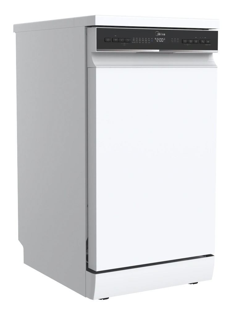 Midea MDWEF1034DW-WC fehér, programok száma: 9, szabadonálló, 10 terítékes mosogatógép