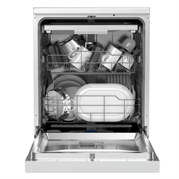 Midea MDWEF1433DSS-WA ezüst programok száma: 9, szabadonálló, 14 terítékes mosogatógép