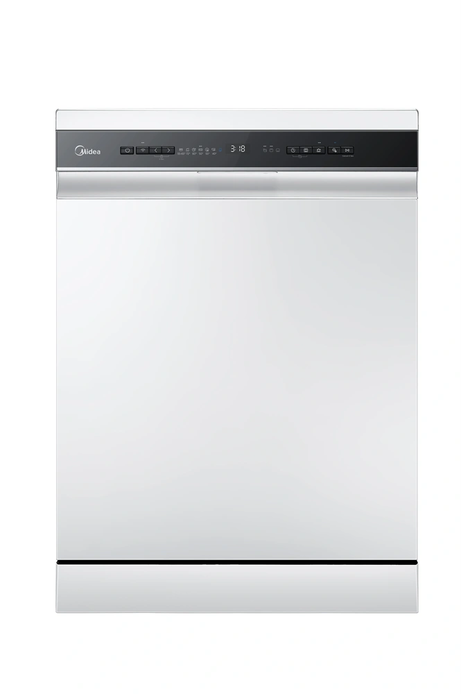 Midea MDWEF1433DW-WA szürke programok száma: 9, szabadonálló, 14 terítékes mosogatógép