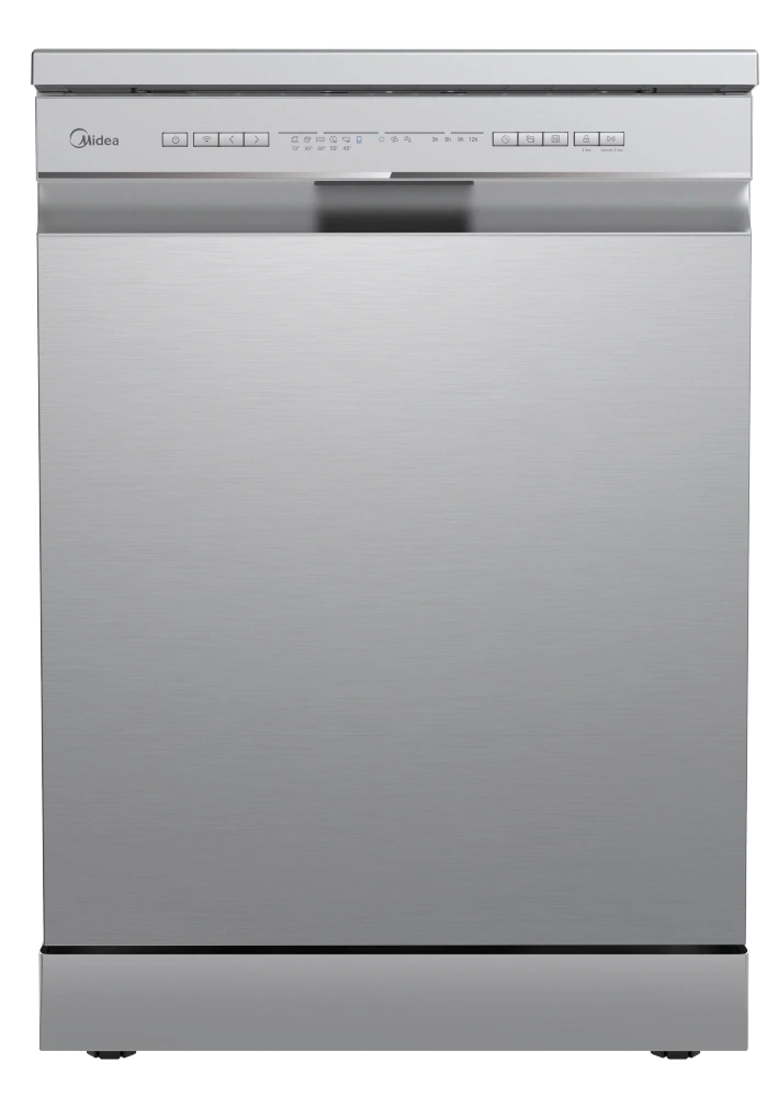 Midea MDWPF1333CSS-WD-EU inox programok száma: 8, szabadonálló, 13 terítékes mosogatógép