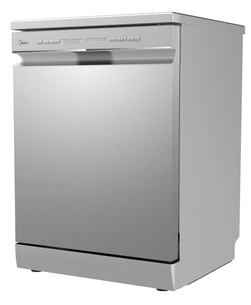 Midea MDWPF1333CSS-WD-EU inox programok száma: 8, szabadonálló, 13 terítékes mosogatógép